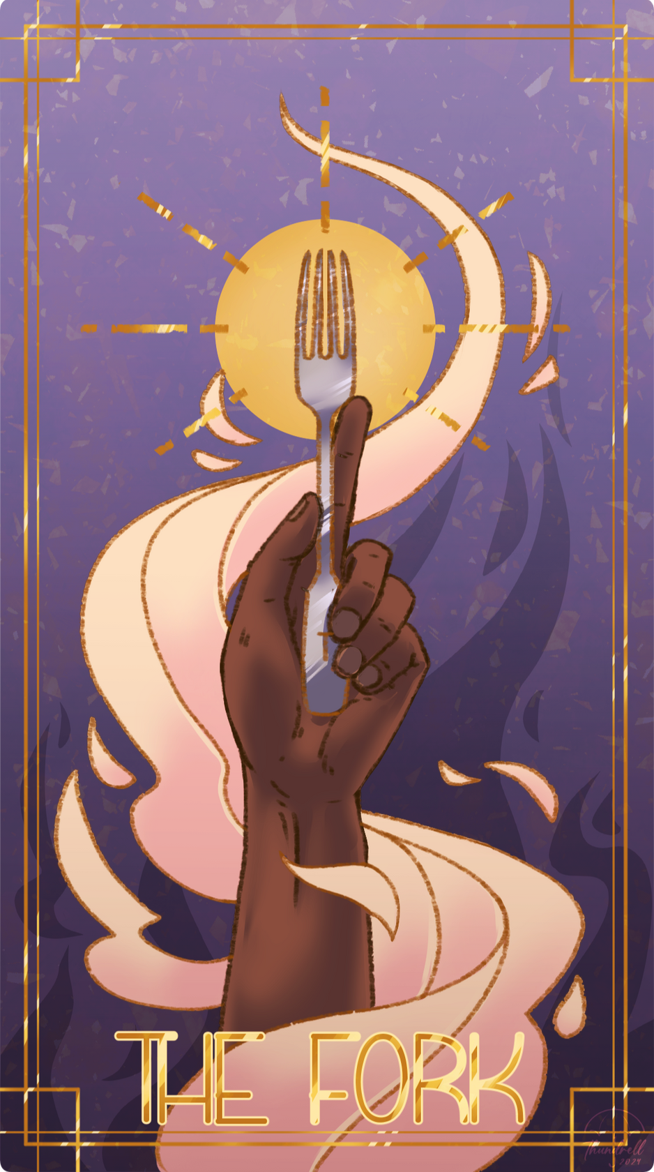 Tarot Card Illustration - Vera_kat - Artfight 2024